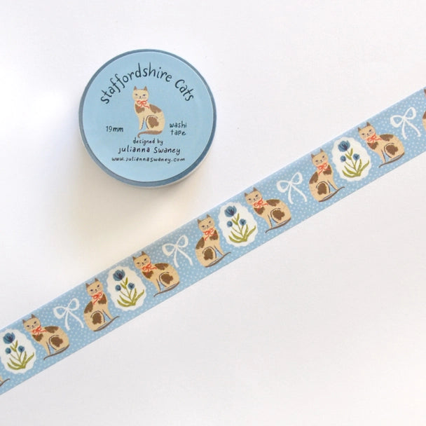 Staffordshire Cat Washi Tape