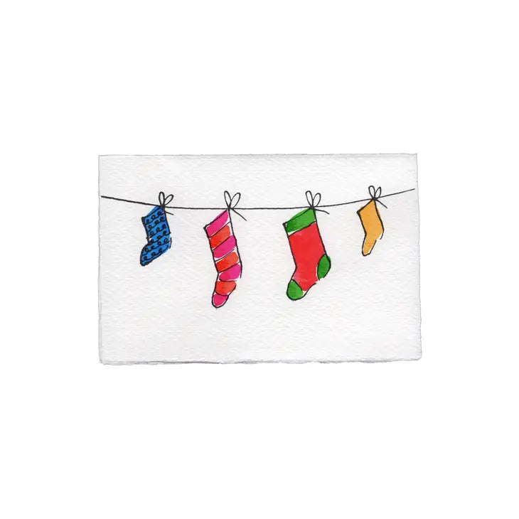 Stockings Christmas Card