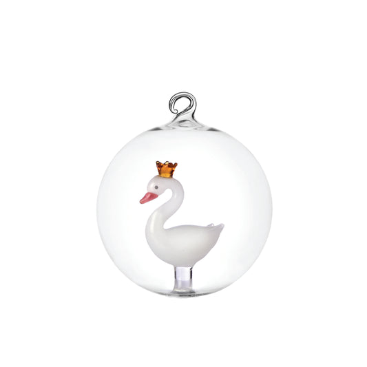 Swan Glass Ornament