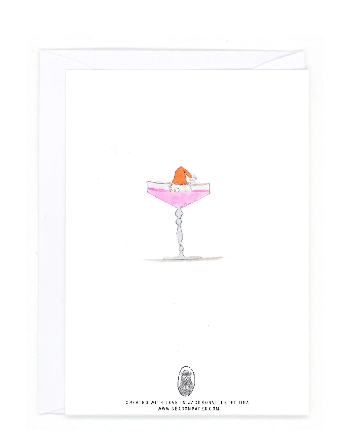 Tipsy Santa Christmas Card