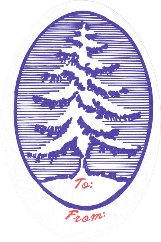 Oval Tree Gift Tags