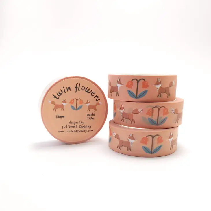 Twin Flowers Washi Tape