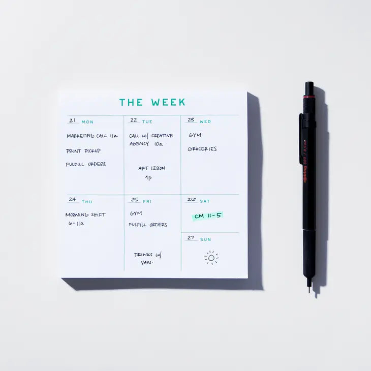 Weekly Planner Notepad