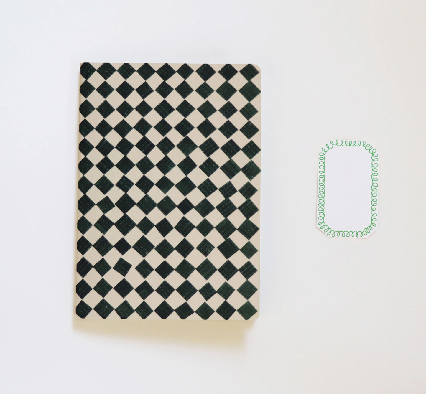 Black & White Chequered Notebook