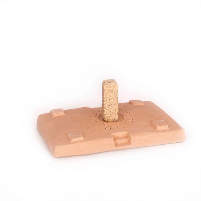 Ceramic Log Cabin Incense Burner