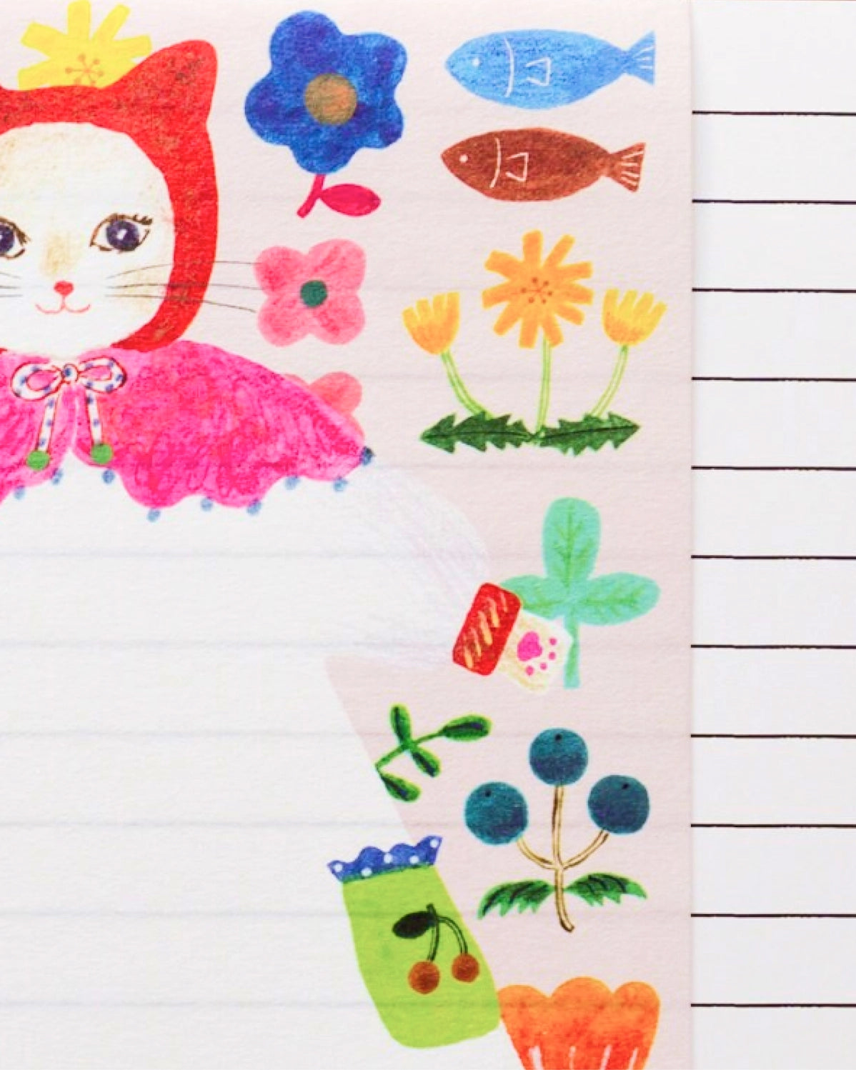 Cat and Onepiece Large Writing Pad