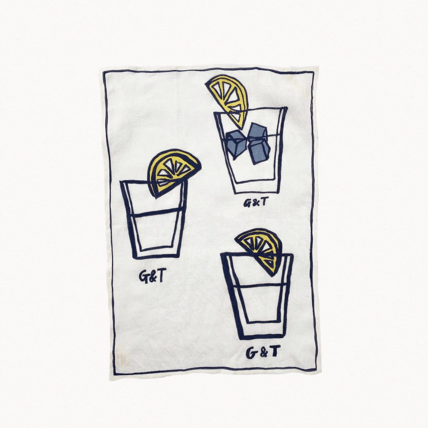 G&T Embroidered Tea Towel