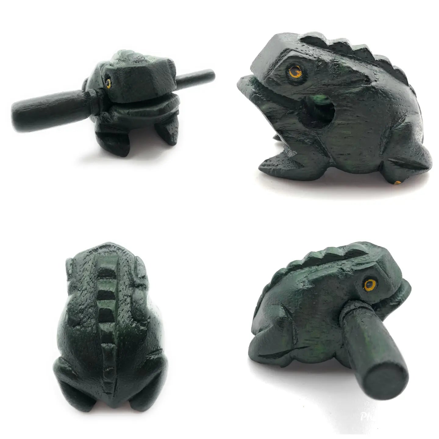 Green Wooden Croaking Frog Drum