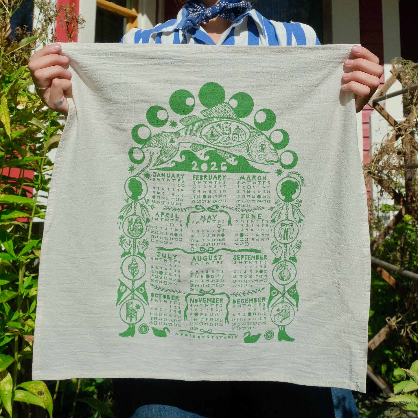 2026 Tea Towel Calendar