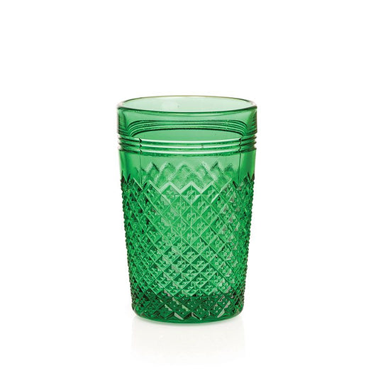 Addison Glass Tumbler - Emerald