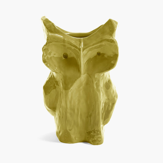 After Midnight Owl Vase - Yellow