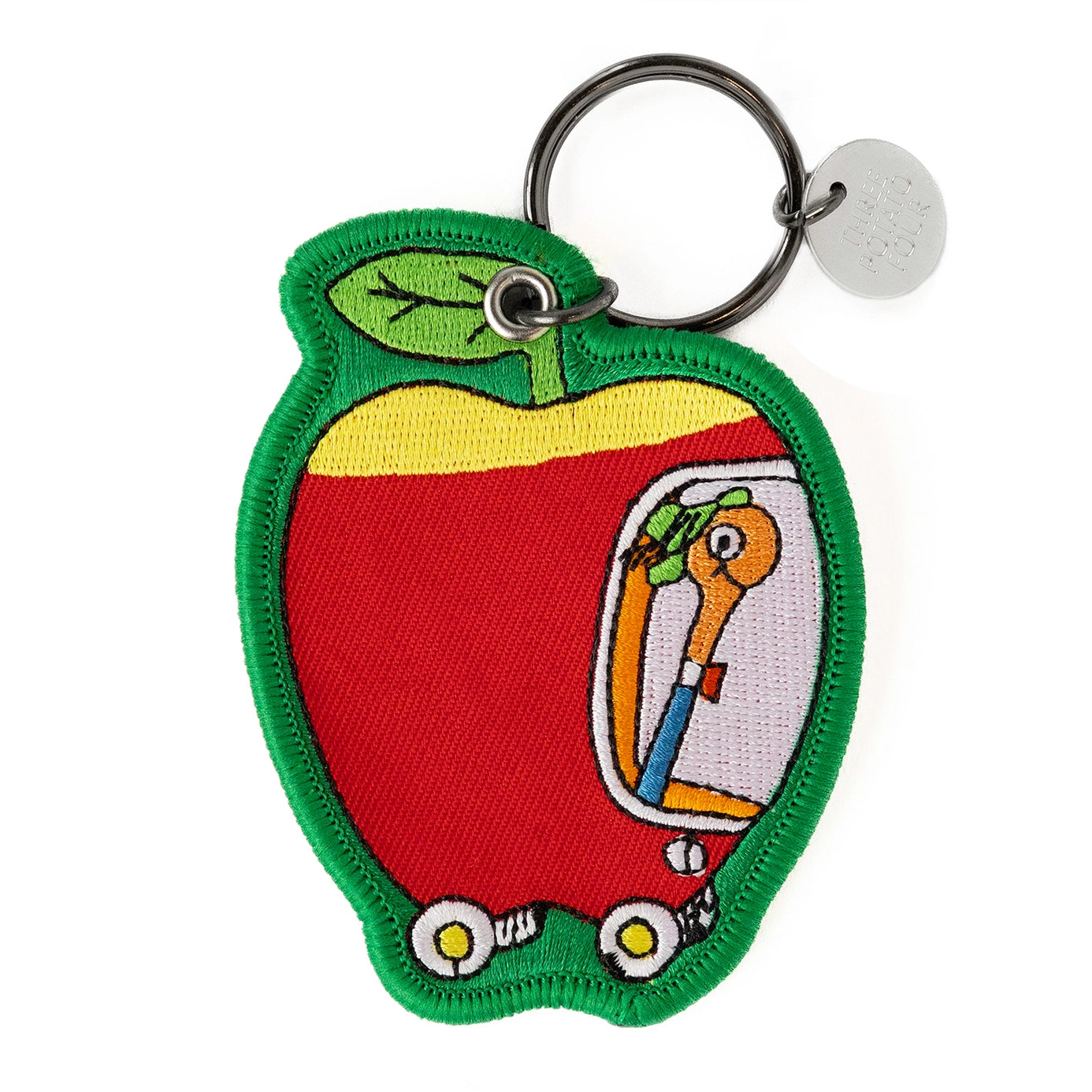 Apple Car Richard Scarry Keychain