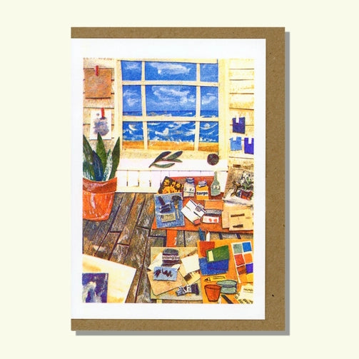 Artist Studio by the Sea Greeting Card