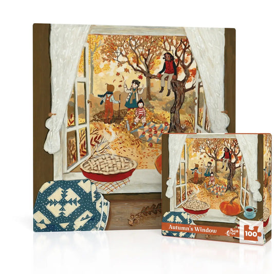 Autumn's Window 100 Piece Mini Puzzle