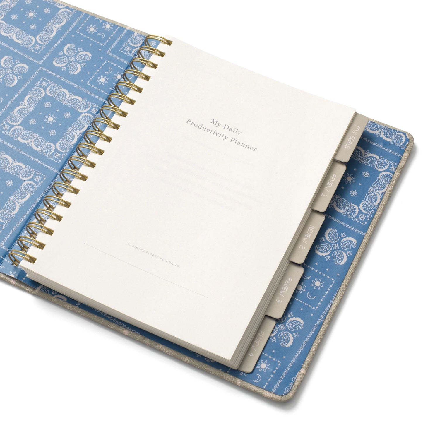 Bandana Fabric Undated Planner