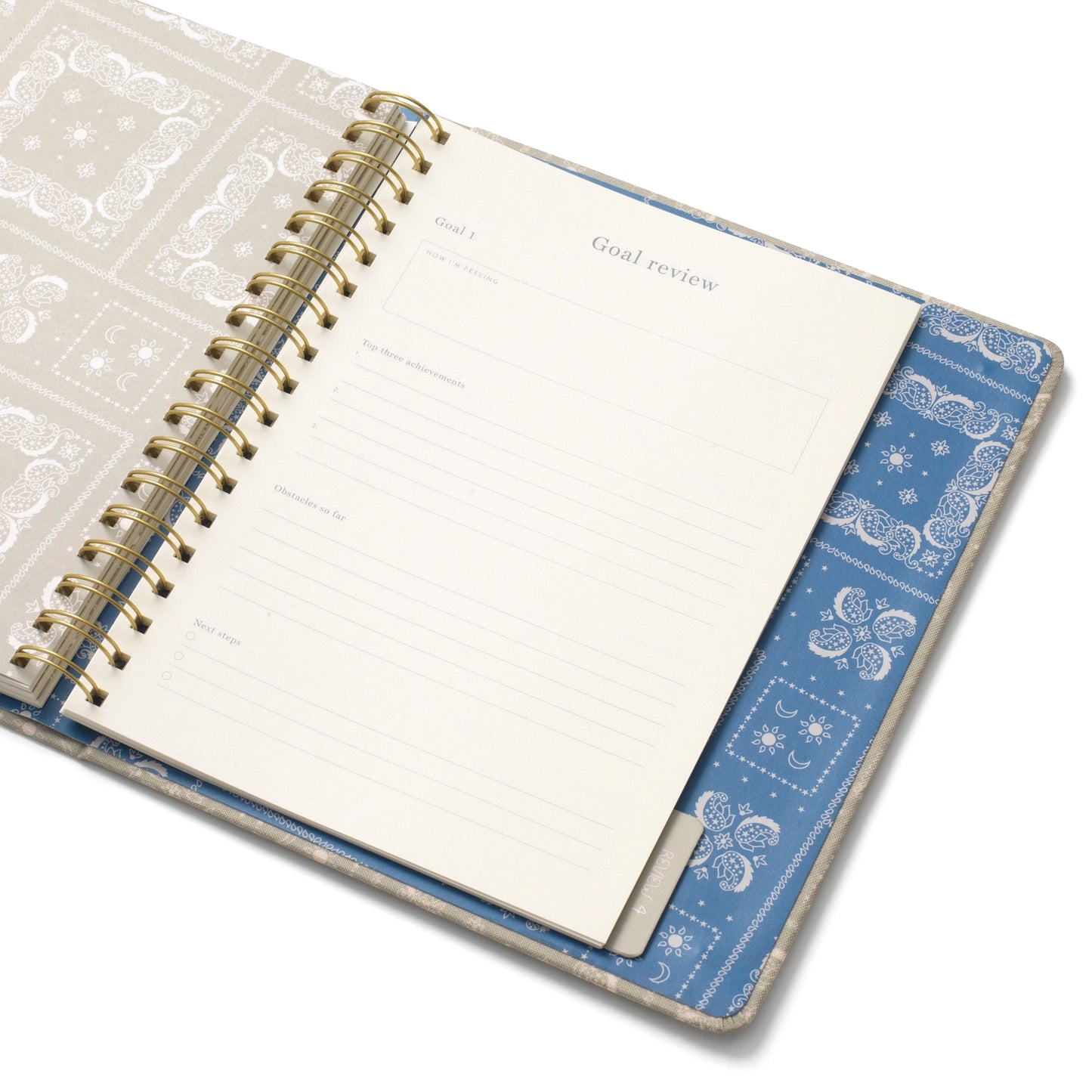 Bandana Fabric Undated Planner