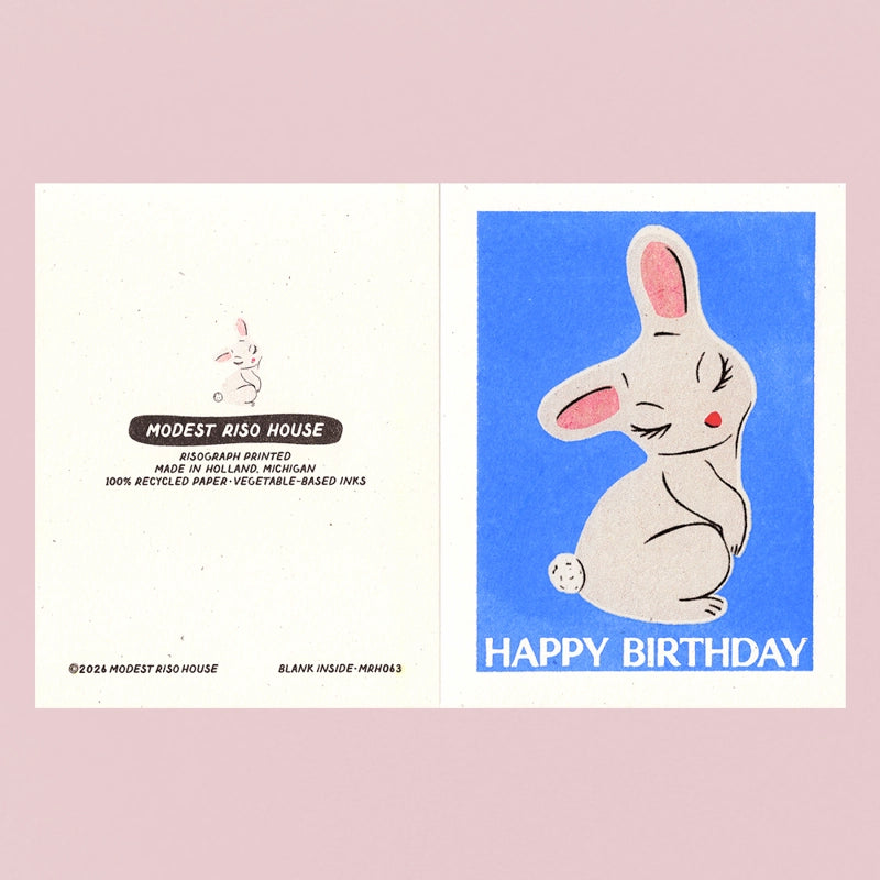 Happy Birthday Bunny Card