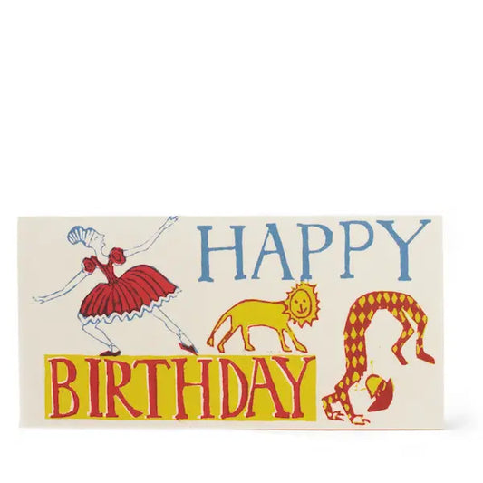 Circus Birthday Long Card