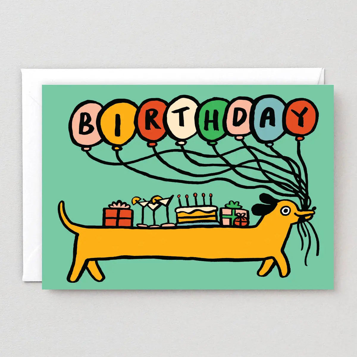 Sausage Dog Birthday Card