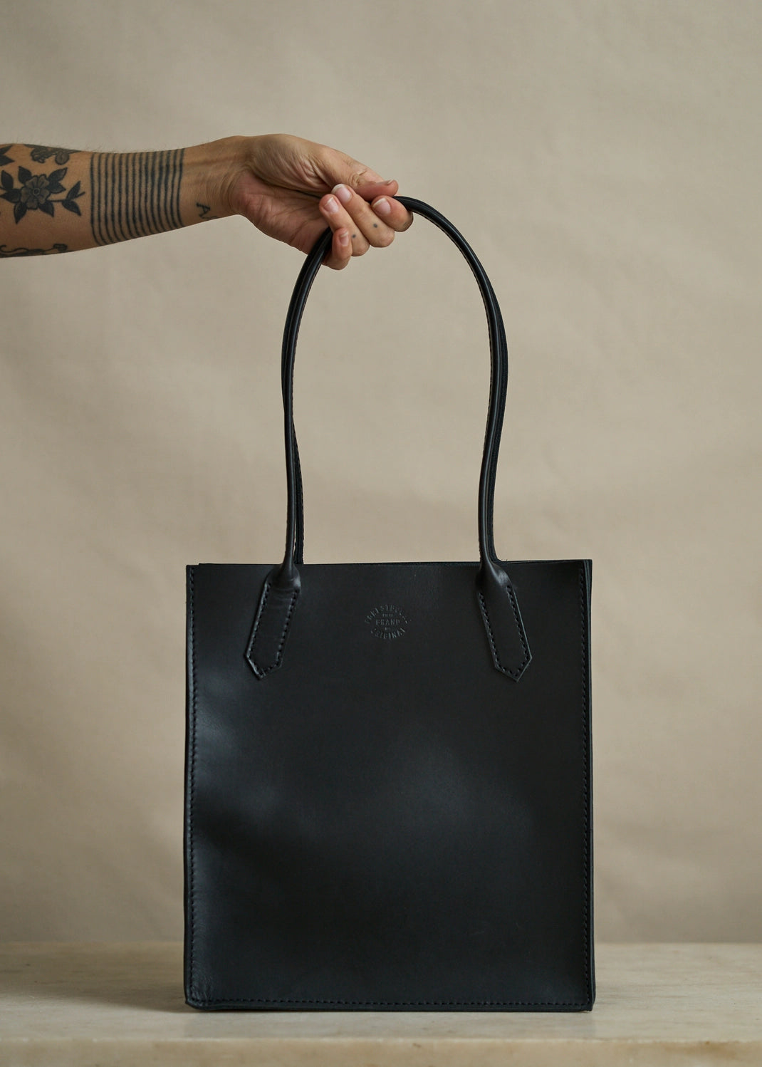 Standard Leather Dock Bag in Black