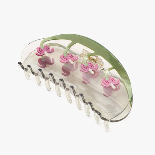 Bleeding Heart Flower Claw Clip
