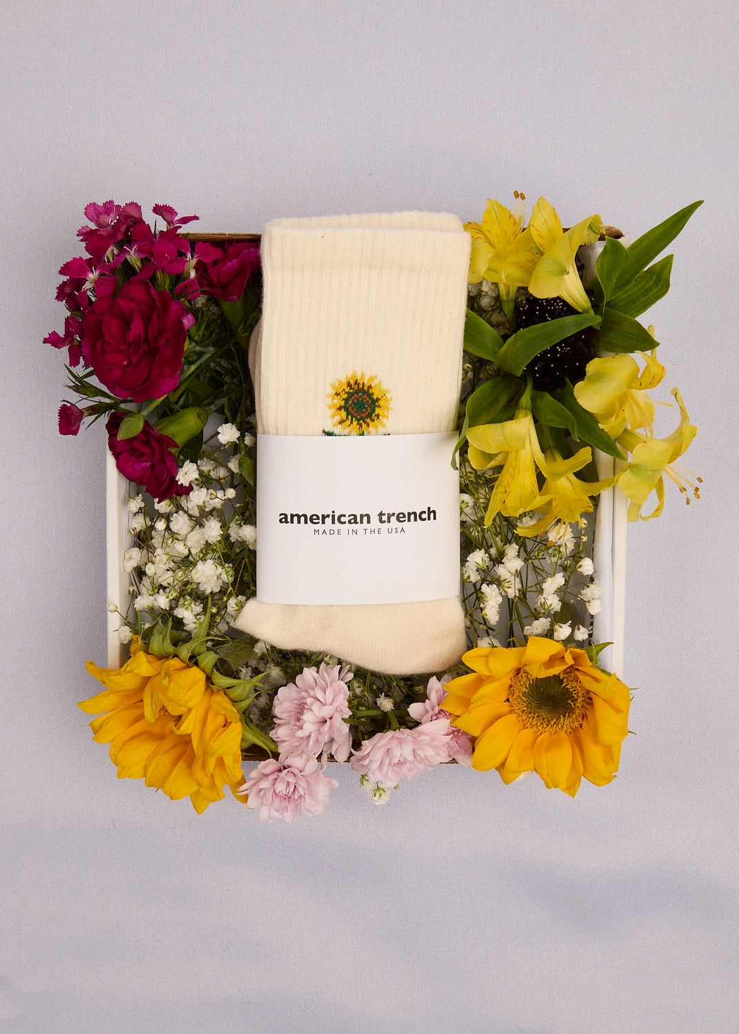 Sunflower Bloom Crew Socks