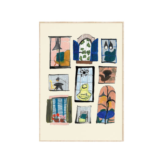 Blue Windows Art Print