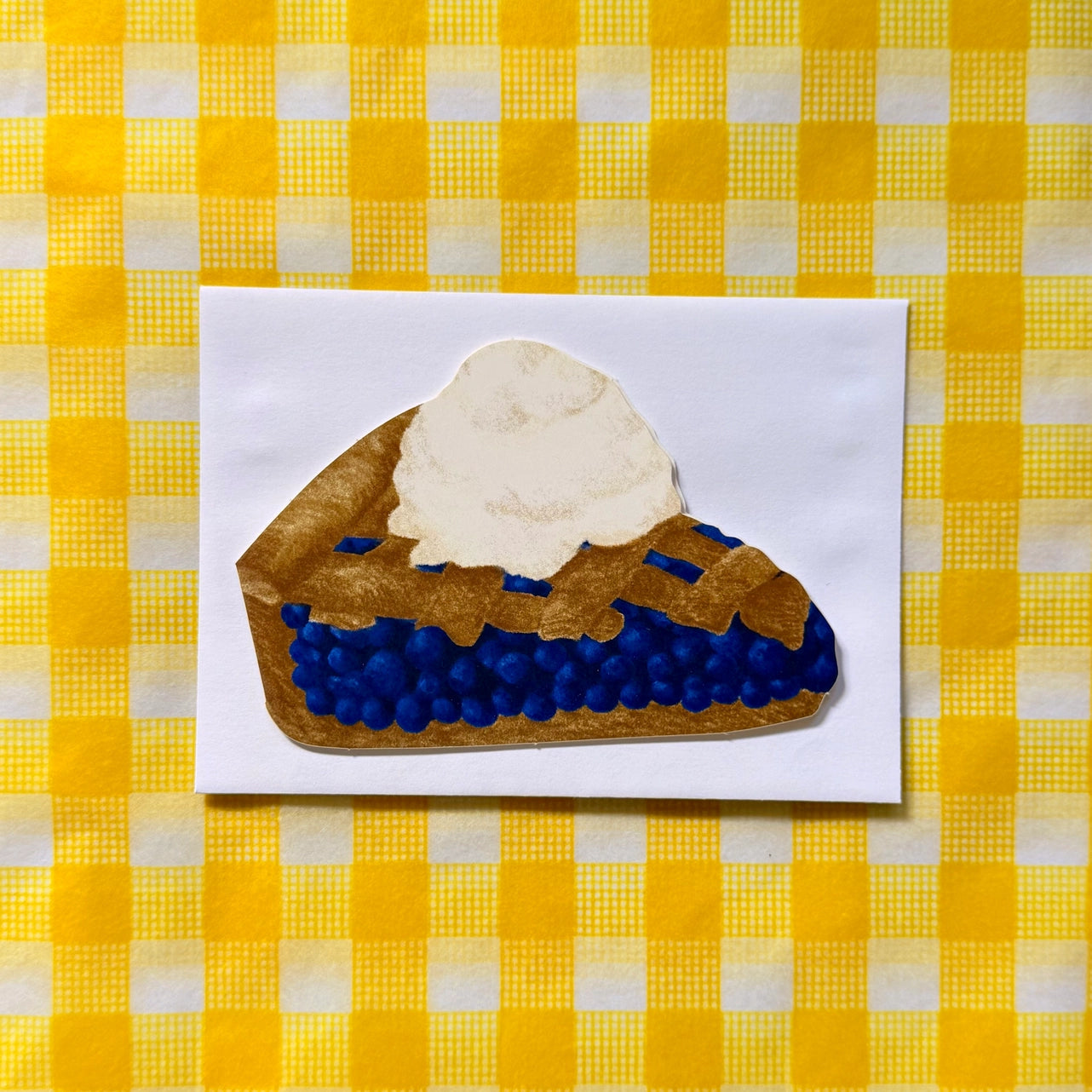 Blueberry Pie Die-Cut Card