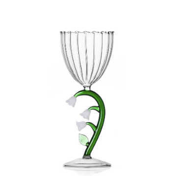 Botanica White Flower Wine Glass