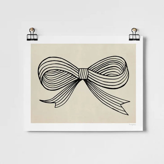 Ink Bow Print