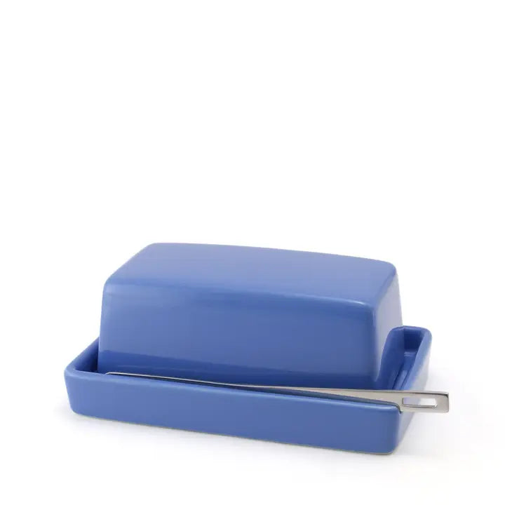 Butter Dish with Knife - Blueberry