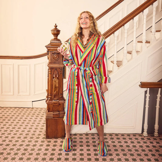 Butterfly Stripe Bathrobe