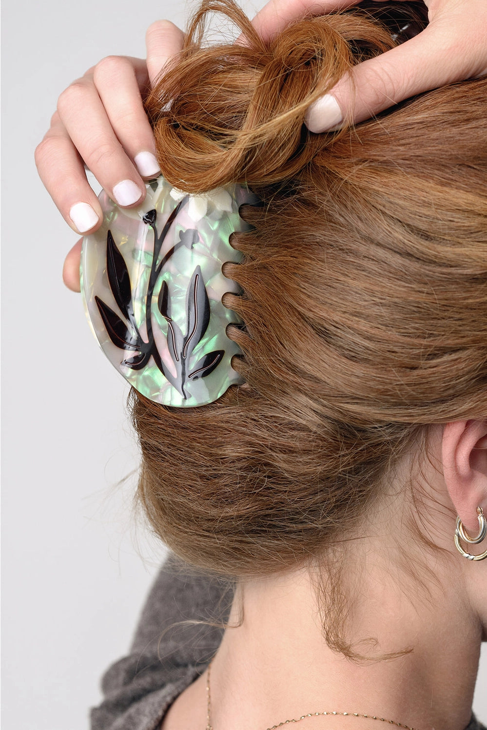 Byrony Floral Deep Claw Clip