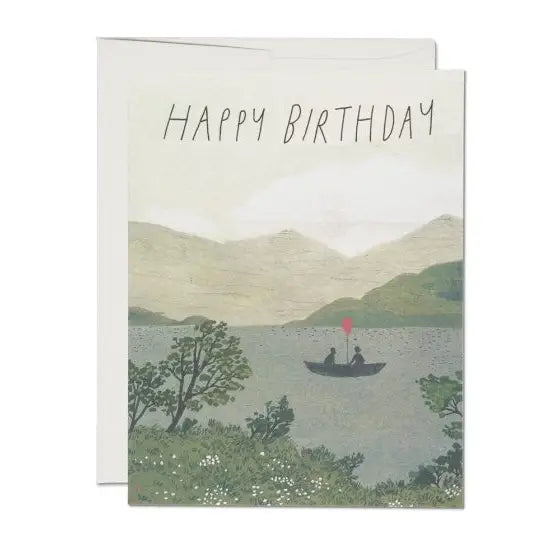 Canoe Birthday Card