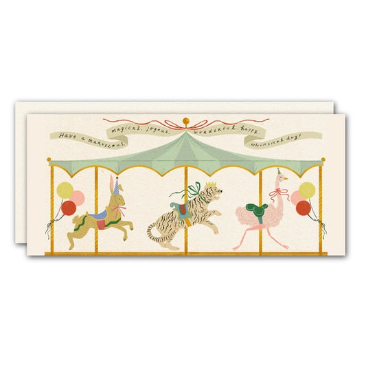 Carousel Birthday Card