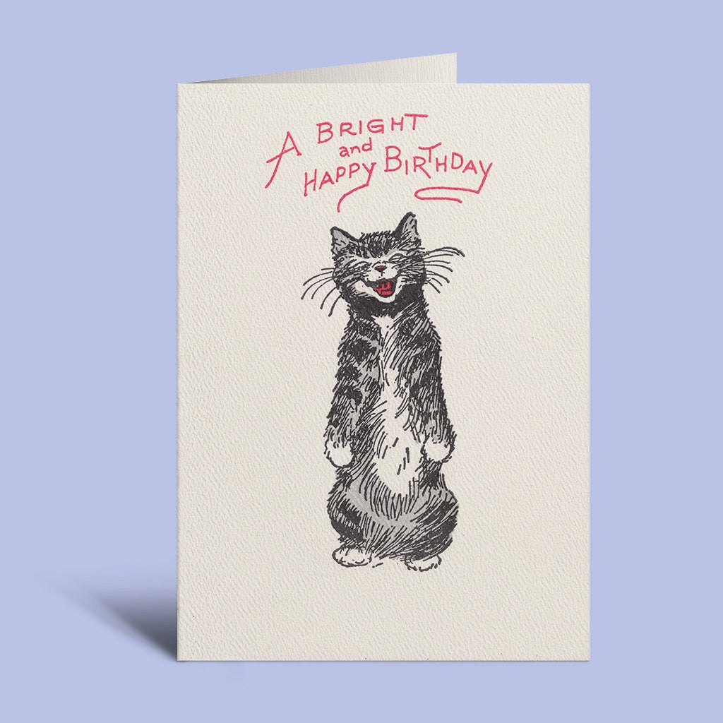 Cat Smile Birthday Card
