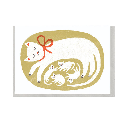 Cat and Kittens Card