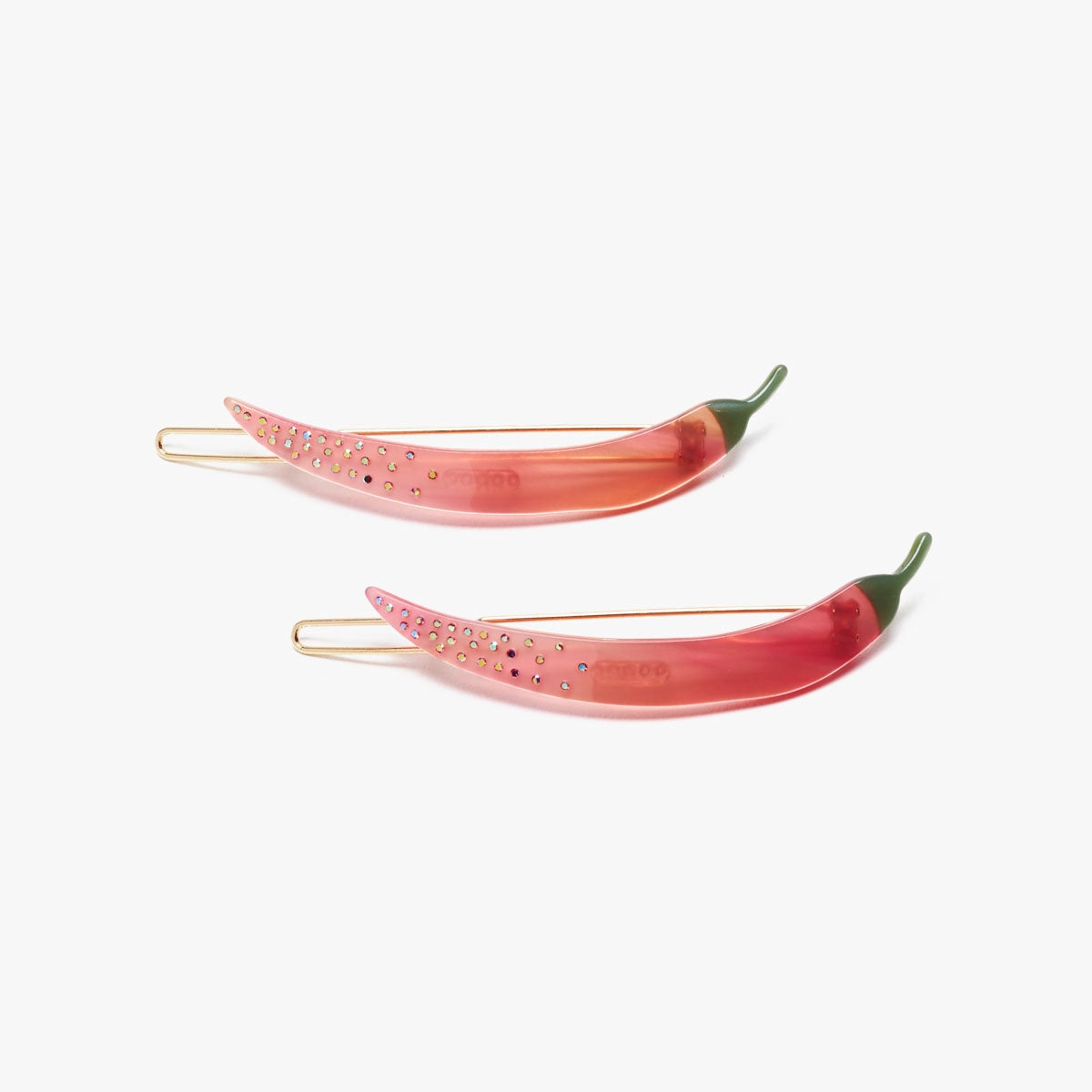 Chili Pepper Barrette Set