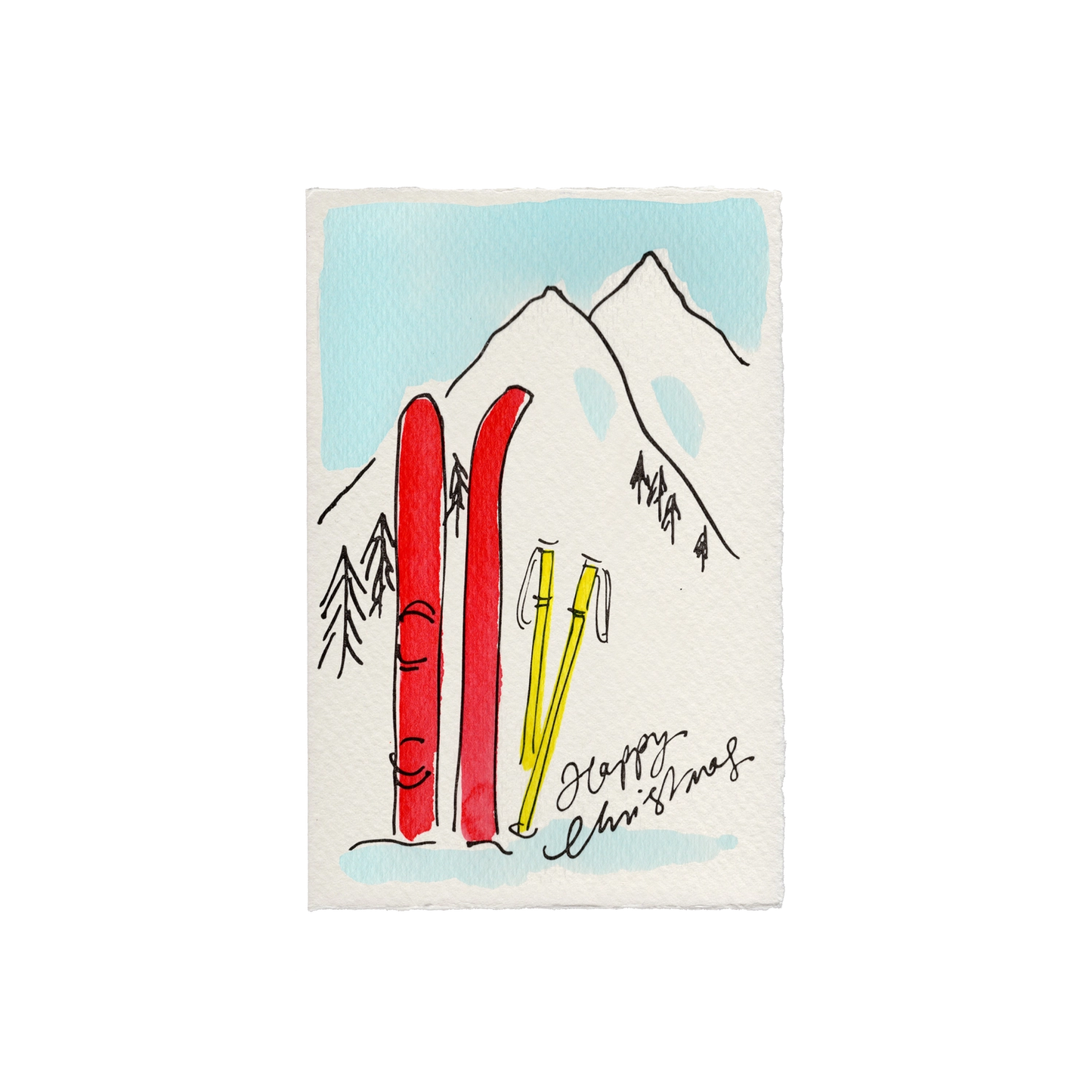 Christmas Skis Card