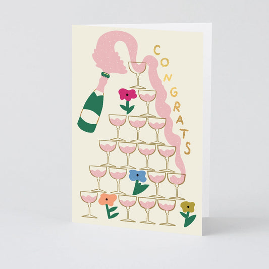 Congrats Champagne Card