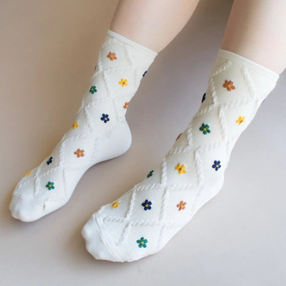 Cottage Floral Casual Socks