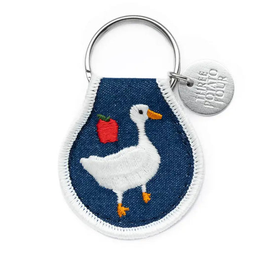 Cottage Goose Keychain