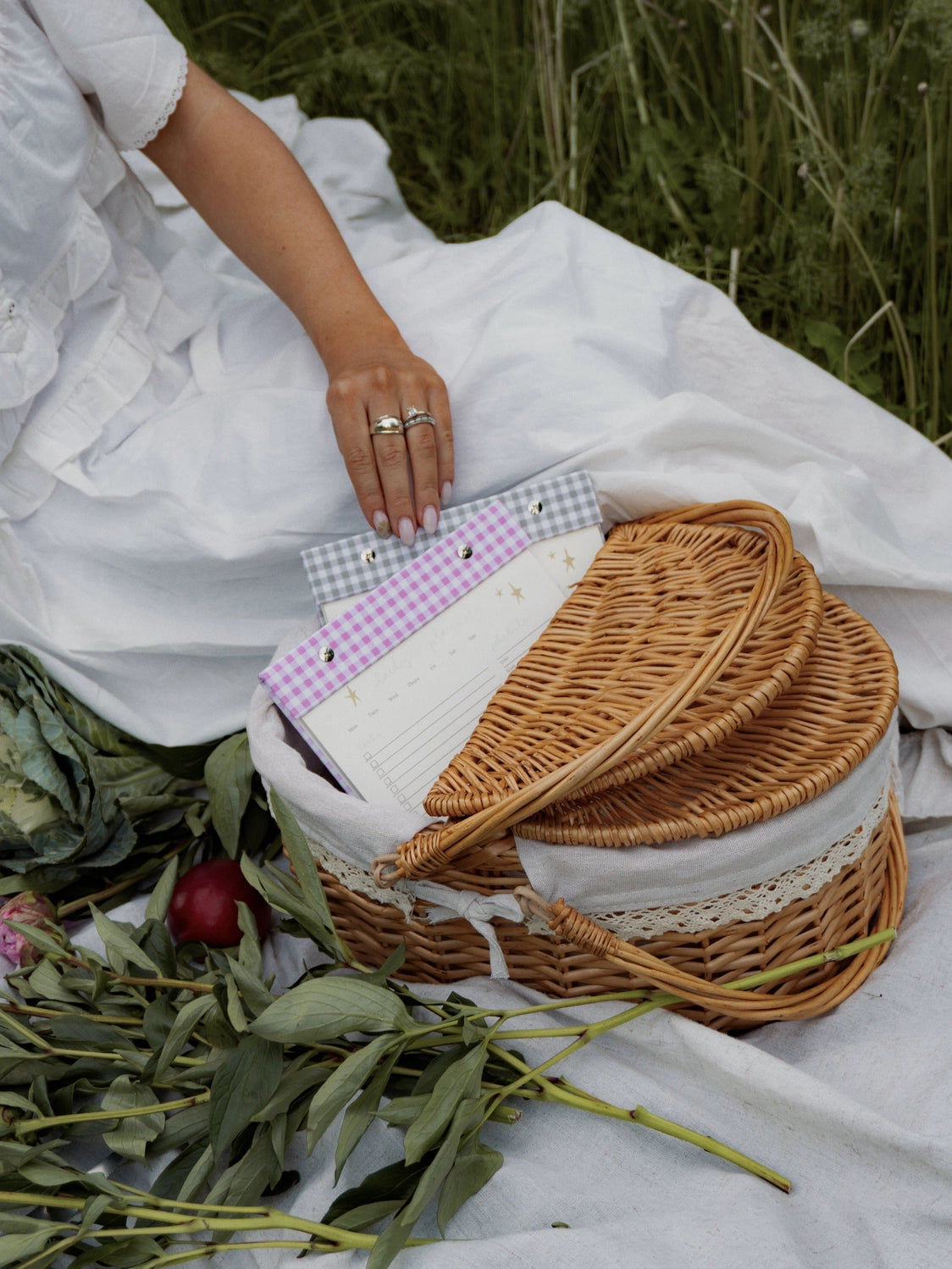 Gingham Daily Planner Notepad