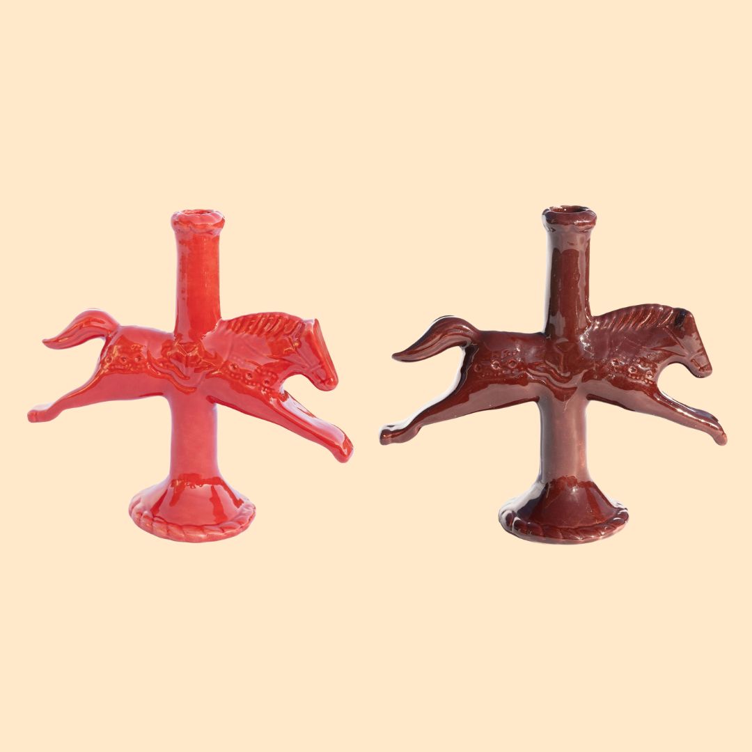 Dala Horse Candlestick