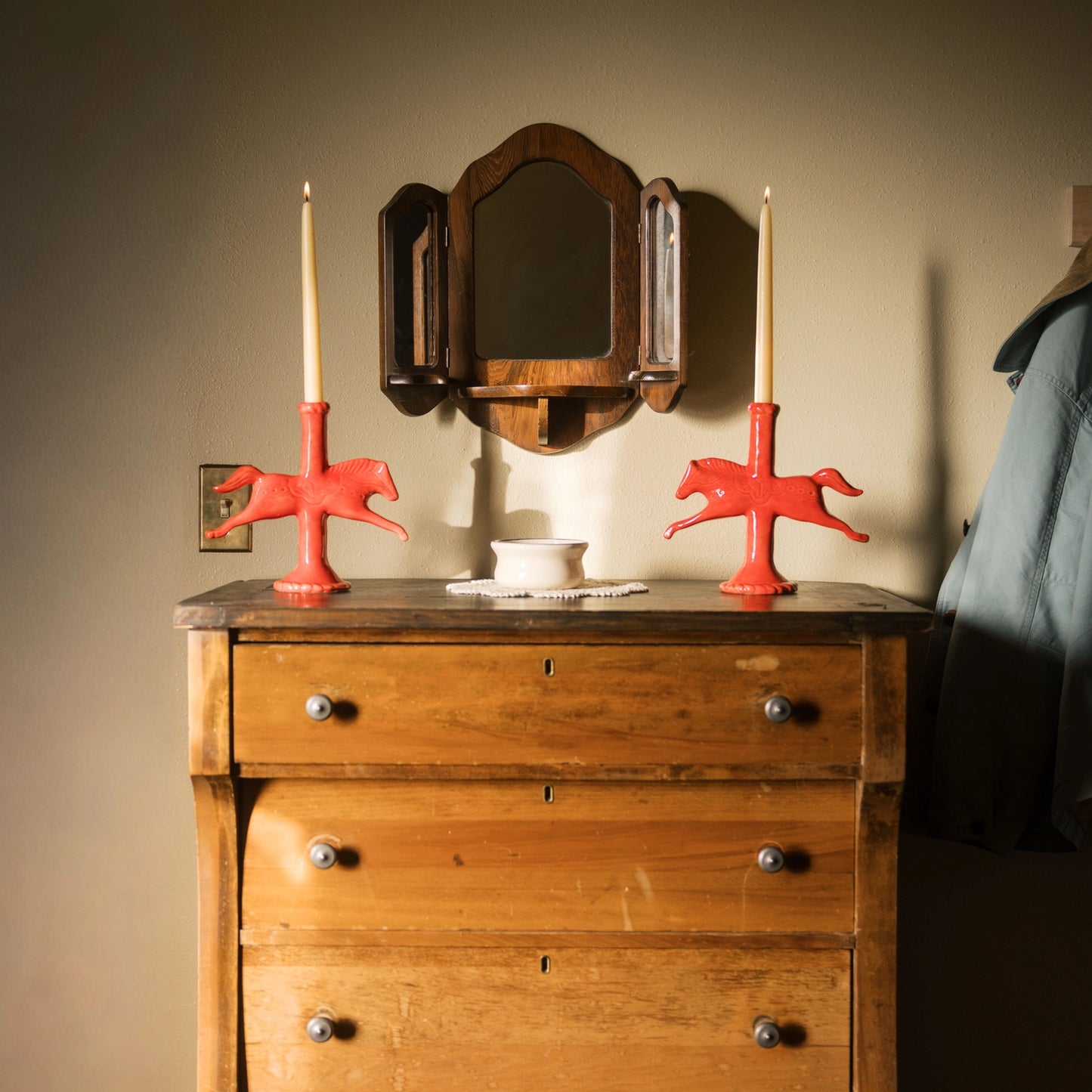 Dala Horse Candlestick