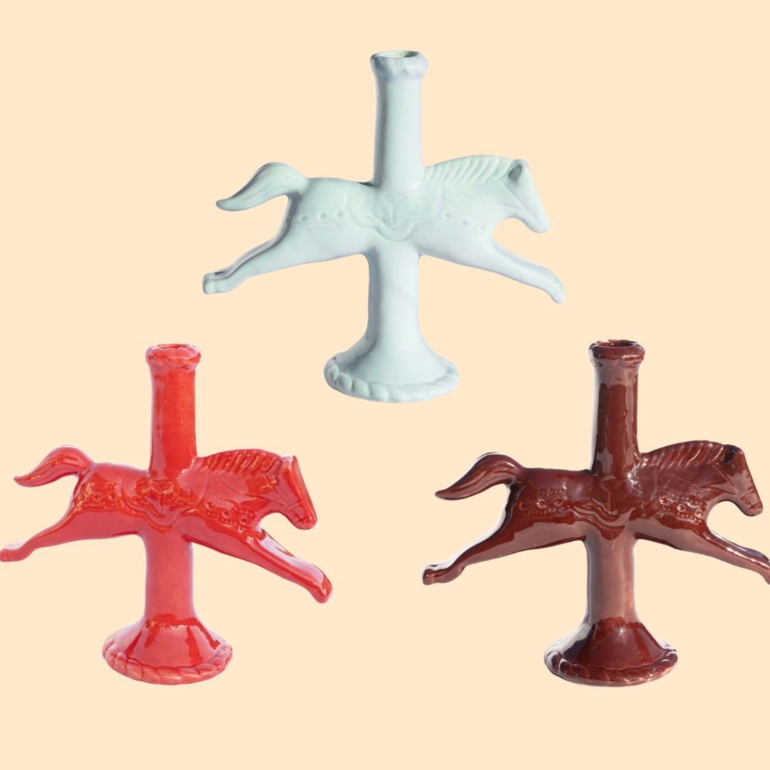 Dala Horse Candlestick