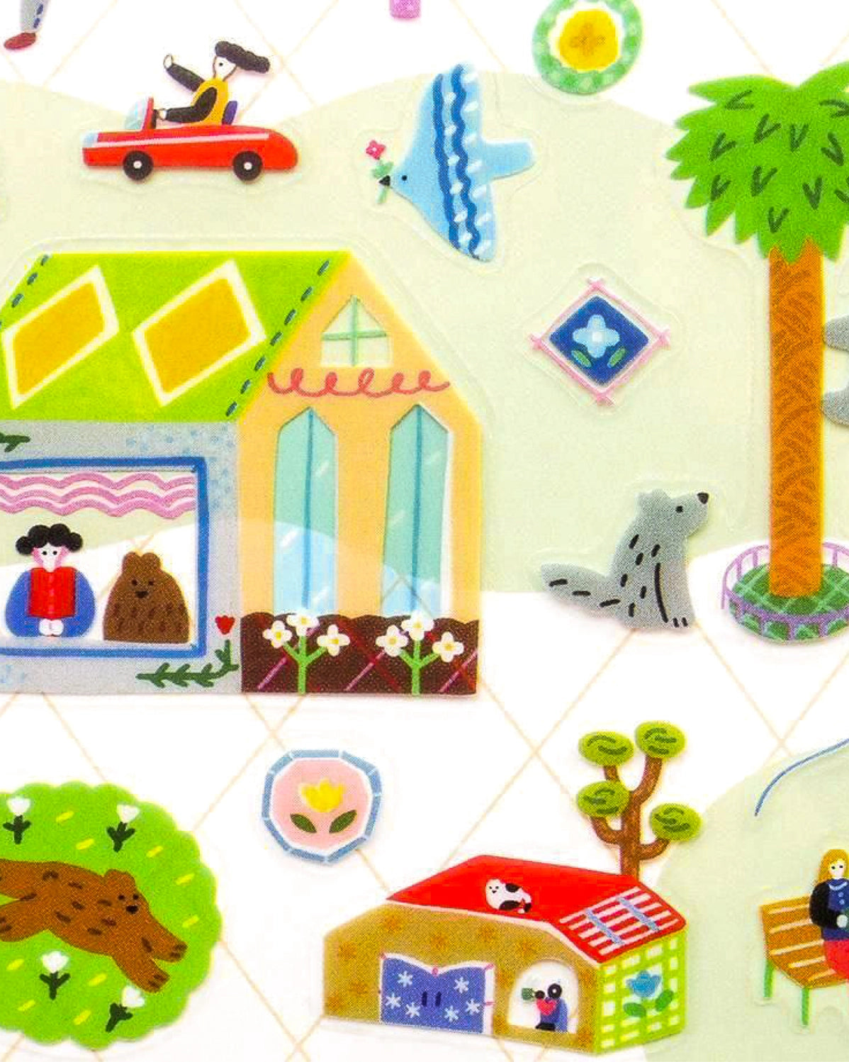 A Day in the City Sticker Sheet