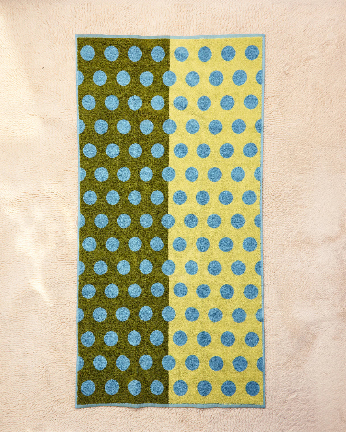 Blue Dot Bath Towel