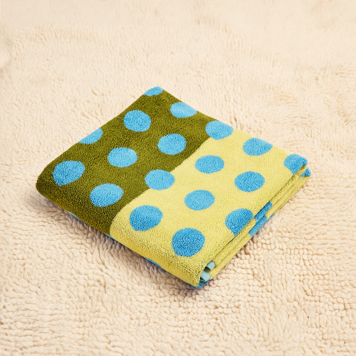 Blue Dot Bath Towel
