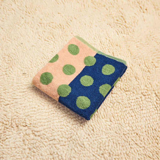Green Dot Hand Towel